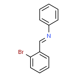 ChemSpider 2D Image | (E)-N-(2-Bromobenzylidene)aniline | C13H10BrN