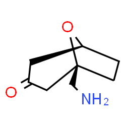ChemSpider 2D Image | (1R,5S)-1-(Aminomethyl)-8-oxabicyclo[3.2.1]octan-3-one | C8H13NO2