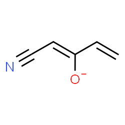 ChemSpider 2D Image | (1Z)-1-Cyano-1,3-butadien-2-olate | C5H4NO