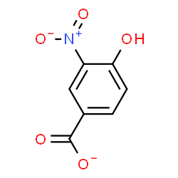 ChemSpider 2D Image | 3-nitro-4-hydroxybenzoate | C7H4NO5