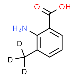 ChemSpider 2D Image | 2-Amino-3-(~2~H_3_)methylbenzoic acid | C8H6D3NO2