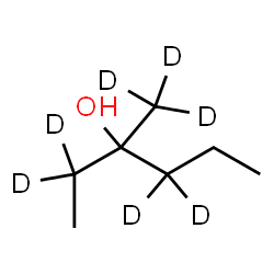 ChemSpider 2D Image | 3-(~2~H_3_)Methyl-3-(2,2,4,4-~2~H_4_)hexanol | C7H9D7O