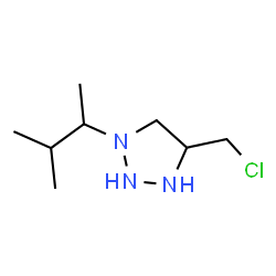 ChemSpider 2D Image | 4-(Chloromethyl)-1-(3-methyl-2-butanyl)-1,2,3-triazolidine | C8H18ClN3