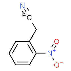 ChemSpider 2D Image | (2-Nitrophenyl)(1-~14~C)acetonitrile | C714CH6N2O2