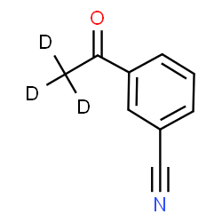 ChemSpider 2D Image | 3-(~2~H_3_)Ethanoylbenzonitrile | C9H4D3NO