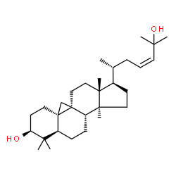 ChemSpider 2D Image | (3beta,9beta,23Z)-9,19-Cyclolanost-23-ene-3,25-diol | C30H50O2