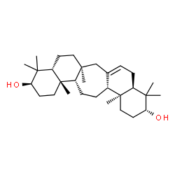 ChemSpider 2D Image | (3R,4aR,6aS,9aR,11R,13aS,13bR,15aS,15bS)-4,4,6a,10,10,13a,15b-Heptamethyl-2,3,4,4a,5,6,6a,7,9,9a,10,11,12,13,13a,13b,14,15,15a,15b-icosahydro-1H-naphtho[2',1':4,5]cyclohepta[1,2-a]naphthalene-3,11-dio
l | C30H50O2