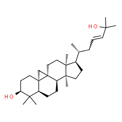 ChemSpider 2D Image | (3beta,8alpha,9beta,10alpha,13alpha,23E)-9,19-Cyclolanost-23-ene-3,25-diol | C30H50O2