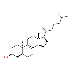 ChemSpider 2D Image | (3beta,5alpha,10alpha)-Cholest-8-en-3-ol | C27H46O