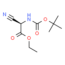 ChemSpider 2D Image | Ethyl N-{[(2-methyl-2-propanyl)oxy]carbonyl}-3-nitrilo-D-alaninate | C10H16N2O4