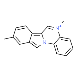 ChemSpider 2D Image | 5,9-Dimethylisoindolo[2,1-a]quinoxalin-5-ium | C17H15N2