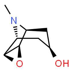 ChemSpider 2D Image | 6beta,7beta-Epoxy-1alpha,5alpha-tropan-3alpha-ol | C8H13NO2