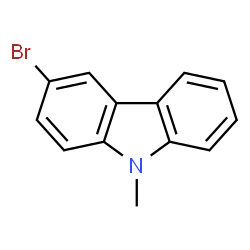 ChemSpider 2D Image | 3-Bromo-9-methyl-9H-carbazole | C13H10BrN