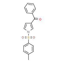 ChemSpider 2D Image | 3-Benzoyl-1-[(4-methylphenyl)sulfonyl]pyrrole | C18H15NO3S