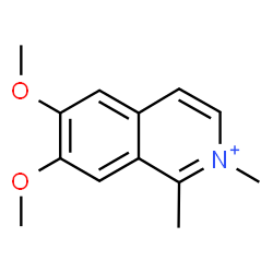 ChemSpider 2D Image | 6,7-Dimethoxy-1,2-dimethylisoquinolinium | C13H16NO2