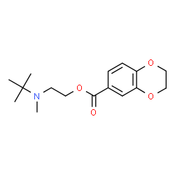 ChemSpider 2D Image | 2-[tert-butyl(methyl)amino]ethyl 2,3-dihydro-1,4-benzodioxine-6-carboxylate | C16H23NO4