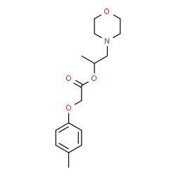 ChemSpider 2D Image | 1-(4-Morpholinyl)-2-propanyl (4-methylphenoxy)acetate | C16H23NO4
