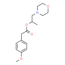 ChemSpider 2D Image | 1-(4-Morpholinyl)-2-propanyl (4-methoxyphenyl)acetate | C16H23NO4