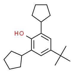 ChemSpider 2D Image | 4-tert-Butyl-2,6-dicyclopentylphenol | C20H30O