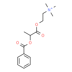 ChemSpider 2D Image | 2-{[2-(Benzoyloxy)propanoyl]oxy}-N,N,N-trimethylethanaminium | C15H22NO4