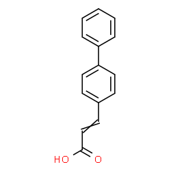 ChemSpider 2D Image | 3-(4-Biphenylyl)acrylic acid | C15H12O2