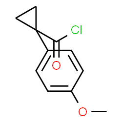ChemSpider 2D Image | 1-(4-Methoxyphenyl)cyclopropanecarbonyl chloride | C11H11ClO2