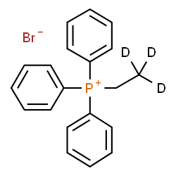 ChemSpider 2D Image | (2,2,2-~2~H_3_)Ethyl(triphenyl)phosphonium bromide | C20H17D3BrP