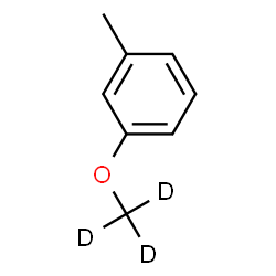 ChemSpider 2D Image | 1-Methyl-3-[(~2~H_3_)methyloxy]benzene | C8H7D3O