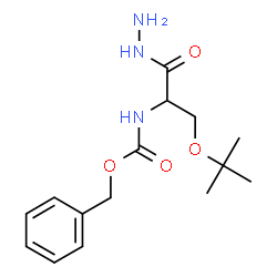 ChemSpider 2D Image | Benzyl {1-hydrazino-3-[(2-methyl-2-propanyl)oxy]-1-oxo-2-propanyl}carbamate | C15H23N3O4