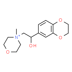 ChemSpider 2D Image | 4-[2-(2,3-Dihydro-1,4-benzodioxin-6-yl)-2-hydroxyethyl]-4-methylmorpholin-4-ium | C15H22NO4