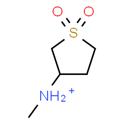 ChemSpider 2D Image | N-Methyltetrahydro-3-thiophenaminium 1,1-dioxide | C5H12NO2S
