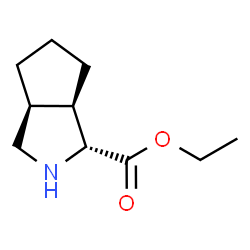 ChemSpider 2D Image | Ethyl (1R,3aS,6aR)-octahydrocyclopenta[c]pyrrole-1-carboxylate | C10H17NO2