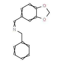 ChemSpider 2D Image | 1-(1,3-Benzodioxol-5-yl)-N-benzylmethanimine | C15H13NO2