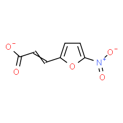 ChemSpider 2D Image | 3-(5-Nitro-2-furyl)acrylate | C7H4NO5