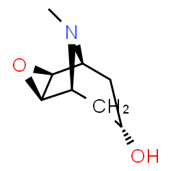 ChemSpider 2D Image | (1S,2R,4S,5S,7R)-9-Methyl-3-oxa-9-azatricyclo[3.3.1.0~2,4~]nonan-7-ol | C8H13NO2
