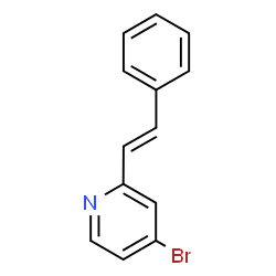 ChemSpider 2D Image | 4-Bromo-2-[(E)-2-phenylvinyl]pyridine | C13H10BrN