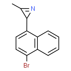 ChemSpider 2D Image | 2-(4-Bromo-1-naphthyl)-3-methyl-2H-azirene | C13H10BrN