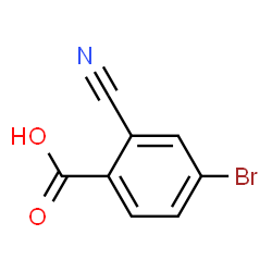ChemSpider 2D Image | 4-Bromo-2-cyanobenzoic acid | C8H4BrNO2