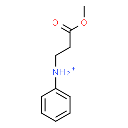 ChemSpider 2D Image | N-(3-Methoxy-3-oxopropyl)anilinium | C10H14NO2