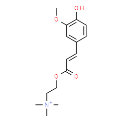 ChemSpider 2D Image | 4-Hydroxy-3-methoxycinnamoylcholine | C15H22NO4