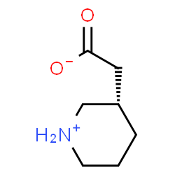 ChemSpider 2D Image | (3S)-3-Piperidiniumylacetate | C7H13NO2