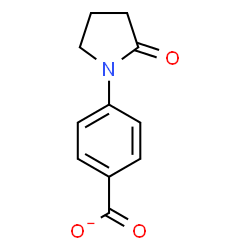ChemSpider 2D Image | 4-(2-Oxo-1-pyrrolidinyl)benzoate | C11H10NO3