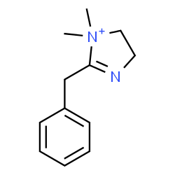 ChemSpider 2D Image | 2-Benzyl-1,1-dimethyl-4,5-dihydro-1H-imidazol-1-ium | C12H17N2