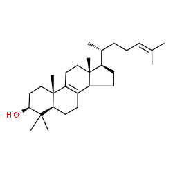ChemSpider 2D Image | (3beta,5alpha,14xi)-4,4-Dimethylcholesta-8,24-dien-3-ol | C29H48O