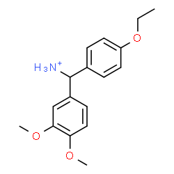 ChemSpider 2D Image | (3,4-Dimethoxyphenyl)(4-ethoxyphenyl)methanaminium | C17H22NO3