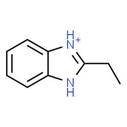 ChemSpider 2D Image | 2-Ethyl-1H-3,1-benzimidazol-3-ium | C9H11N2