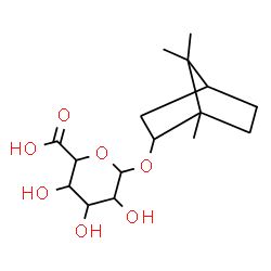 ChemSpider 2D Image | 1,7,7-Trimethylbicyclo[2.2.1]hept-2-yl hexopyranosiduronic acid | C16H26O7