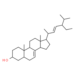 ChemSpider 2D Image | (22E)-Stigmasta-7,22-dien-3-ol | C29H48O
