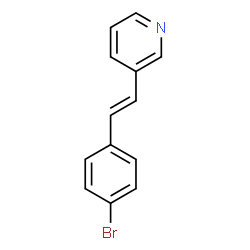 ChemSpider 2D Image | 3-[(E)-2-(4-Bromophenyl)vinyl]pyridine | C13H10BrN