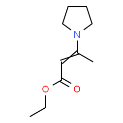 ChemSpider 2D Image | Ethyl 3-(1-pyrrolidinyl)-2-butenoate | C10H17NO2
